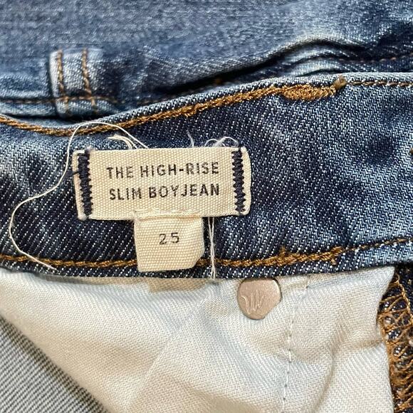 Madewell The High-Rise Slim Boy Jean - size 25 - Picture 3 of 8